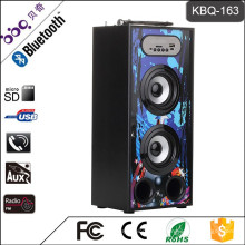 BARBECUE KBQ-163 1200mAh haut-parleur Bluetooth 10W de transmission de lumière avec FM